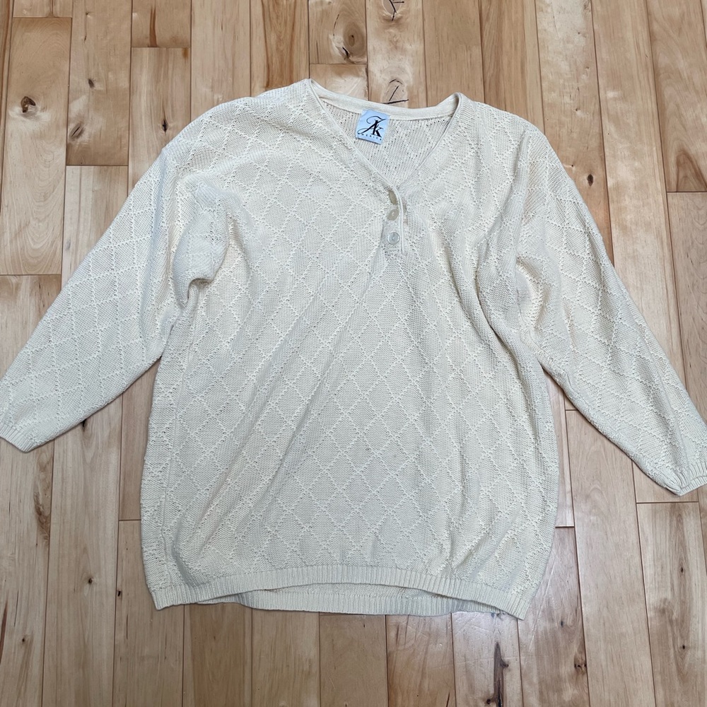 JK America Light Yellow Sweater Size 18/20
